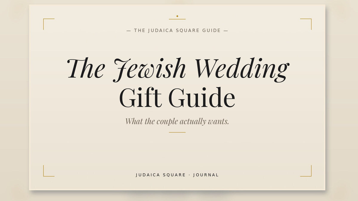 Editorial cover for meaningful Jewish wedding gift ideas