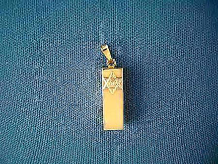Lustrous Mezuzah Charm