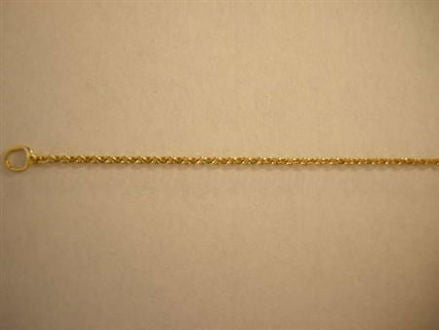 14K Yellow Gold Baby Rope Chain
