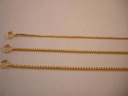 14K Yellow Gold Medium Box Chain