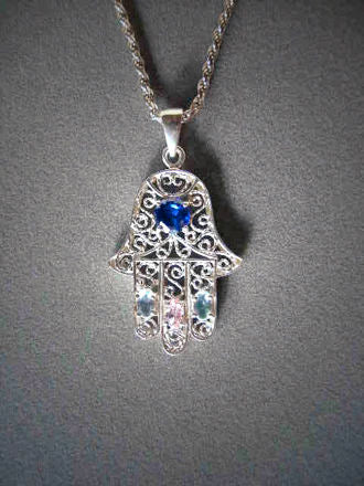 Bejeweled Filigree Hamsa