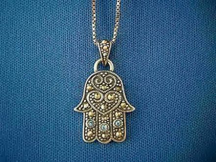 Blues & Marcasite Hamsa