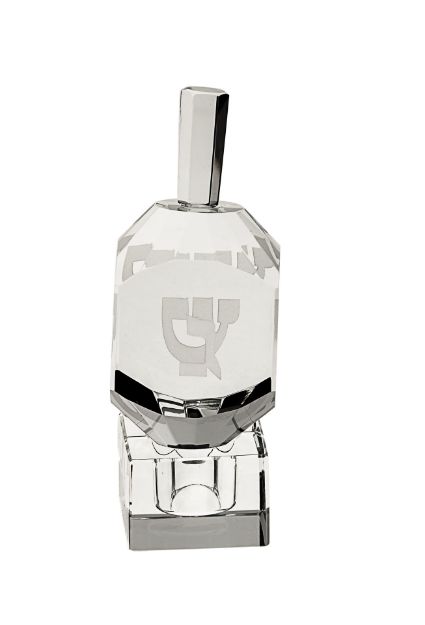 Nugget Crystal Dreidel — alternate view | Judaica Square Lakewood