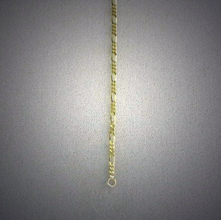 14K Yellow Gold Baby Figaro Chain