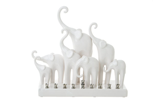 The Kalahari Haven Menorah — alternate view | Judaica Square Lakewood