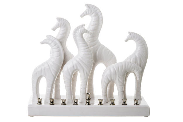 The Zambian Plains Menorah — alternate view | Judaica Square Lakewood