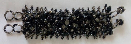 Gemstone and Glass Bead Bracelet