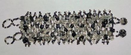 Gemstone and Glass Bead Bracelet