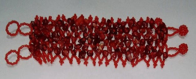 Gemstone and Glass Bead Bracelet — alternate view | Judaica Square Lakewood