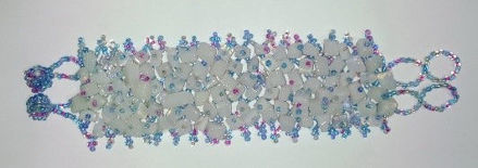 Gemstone and Glass Bead Bracelet