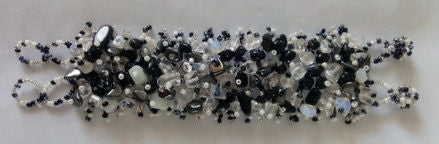 Gemstone and Glass Bead Bracelet