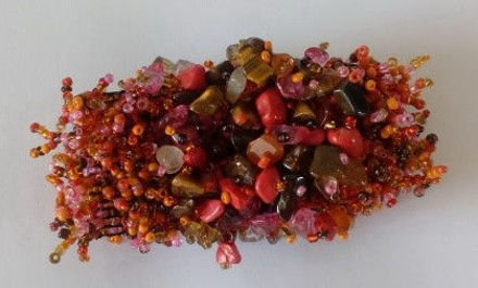 Gemstone and Glass Bead Bracelet