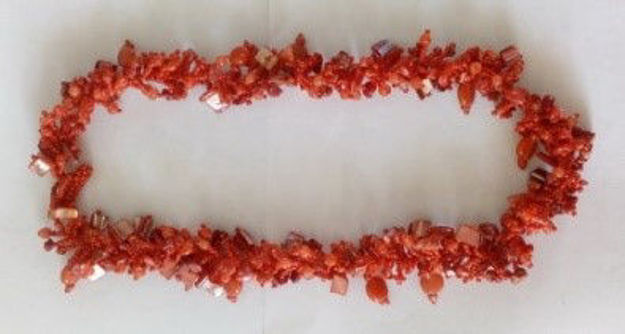Gemstone Glass Bead Necklace — alternate view | Judaica Square Lakewood