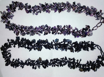 Gemstone Glass Bead Necklace