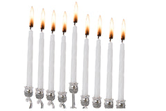 #567 Channukah Candles White