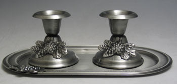 Pewter Candlesticks | Judaica Square Lakewood