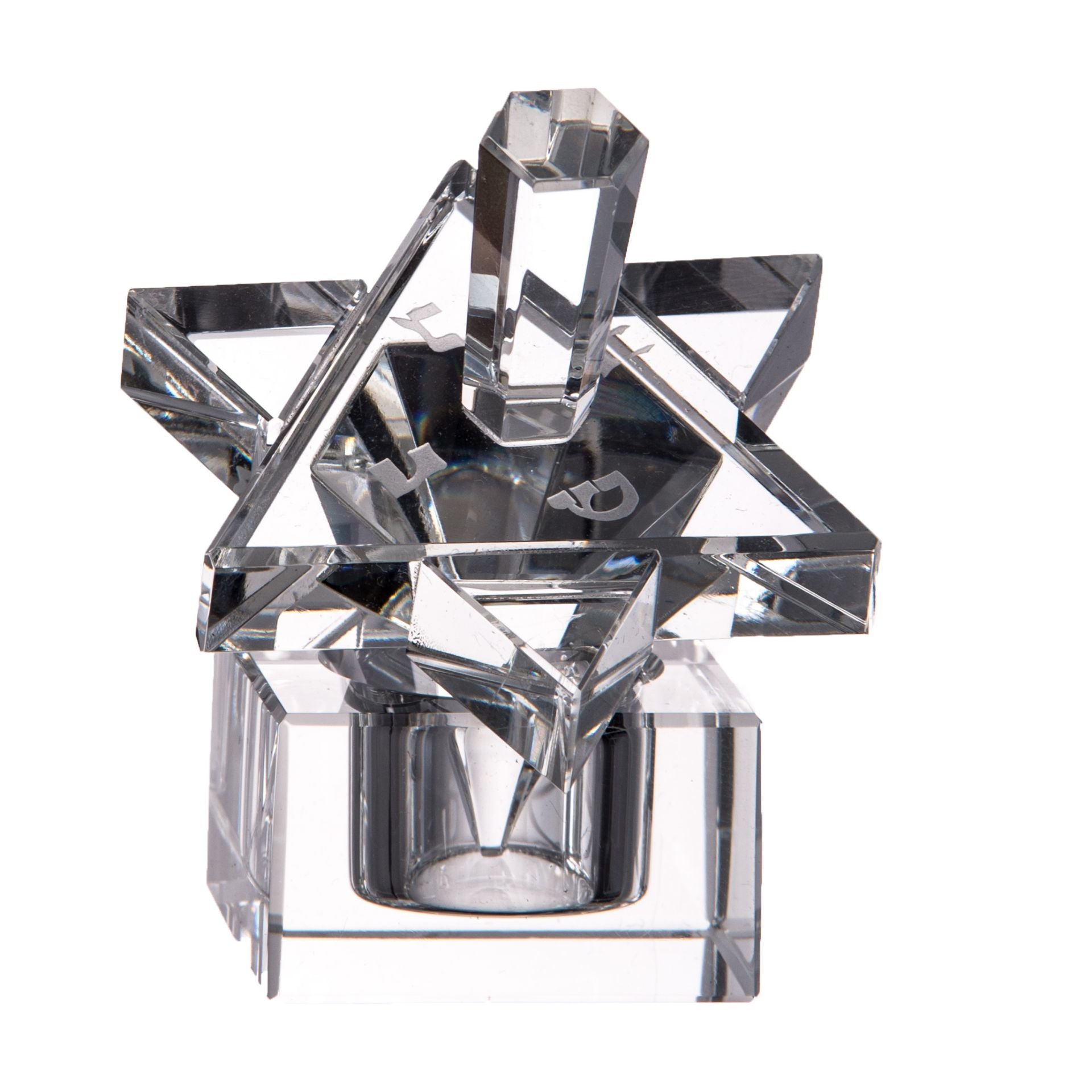 Star of David Crystal Dreidel | Judaica Square Lakewood