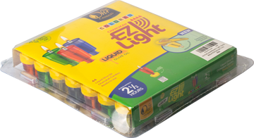 EZ Light Liquid Colored Cups — assorted tinted pre-filled menorah oil cups | Judaica Square Lakewood