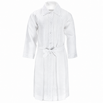 White Mefoar vintage-lace kittel, style MK14170