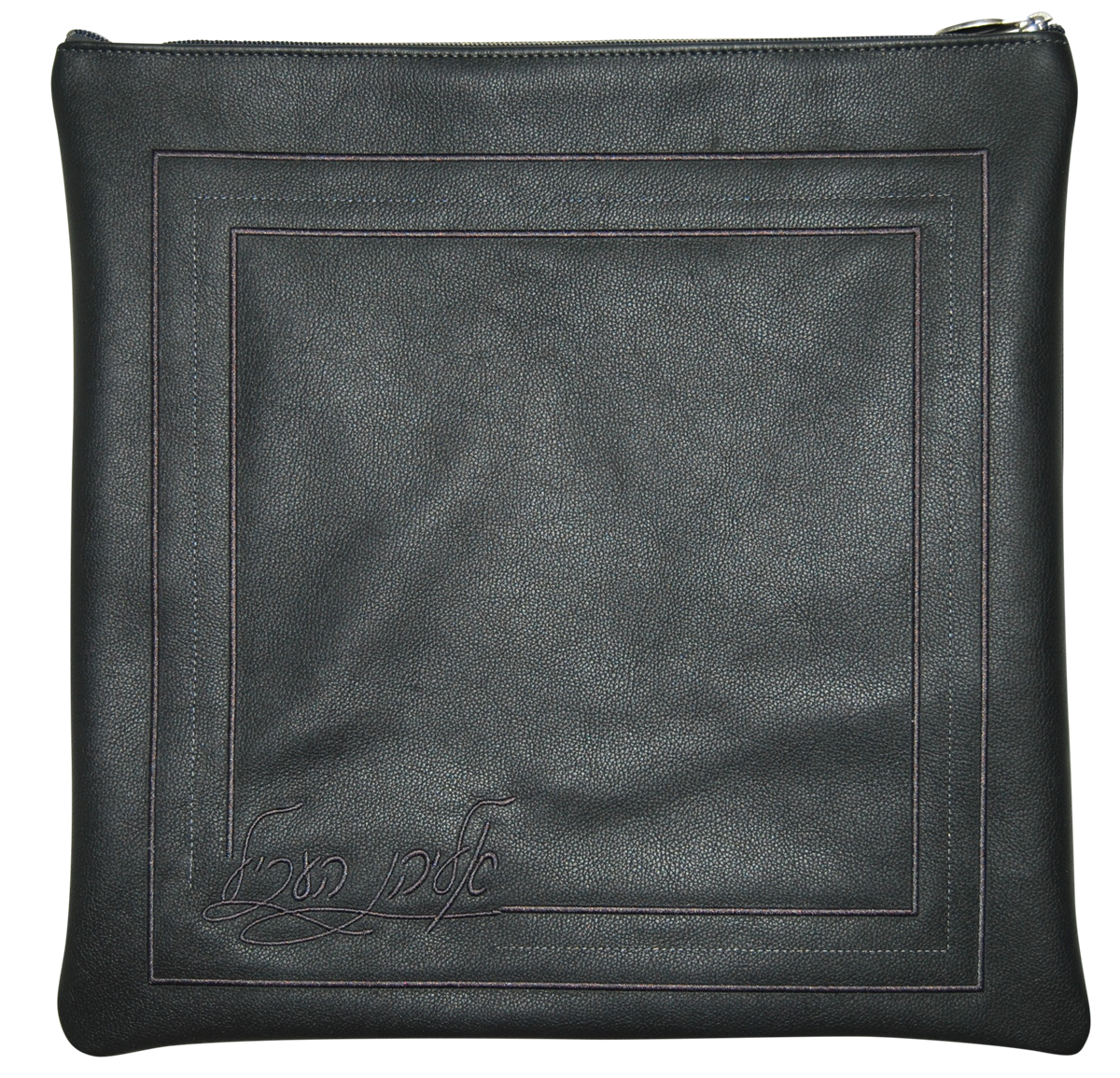 Prestige Leather Tallit & Tefillin Bag — Geometric Design, Prestige Collection (765D-CH)