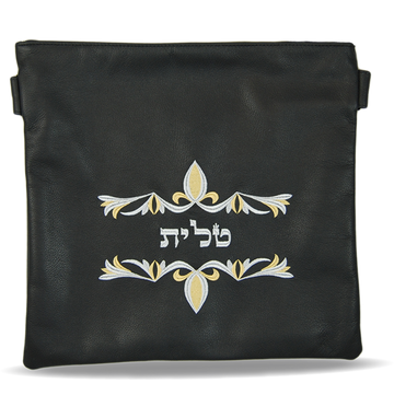 Prestige Traditional Leather Tallit & Tefillin Bag (170A-BK)