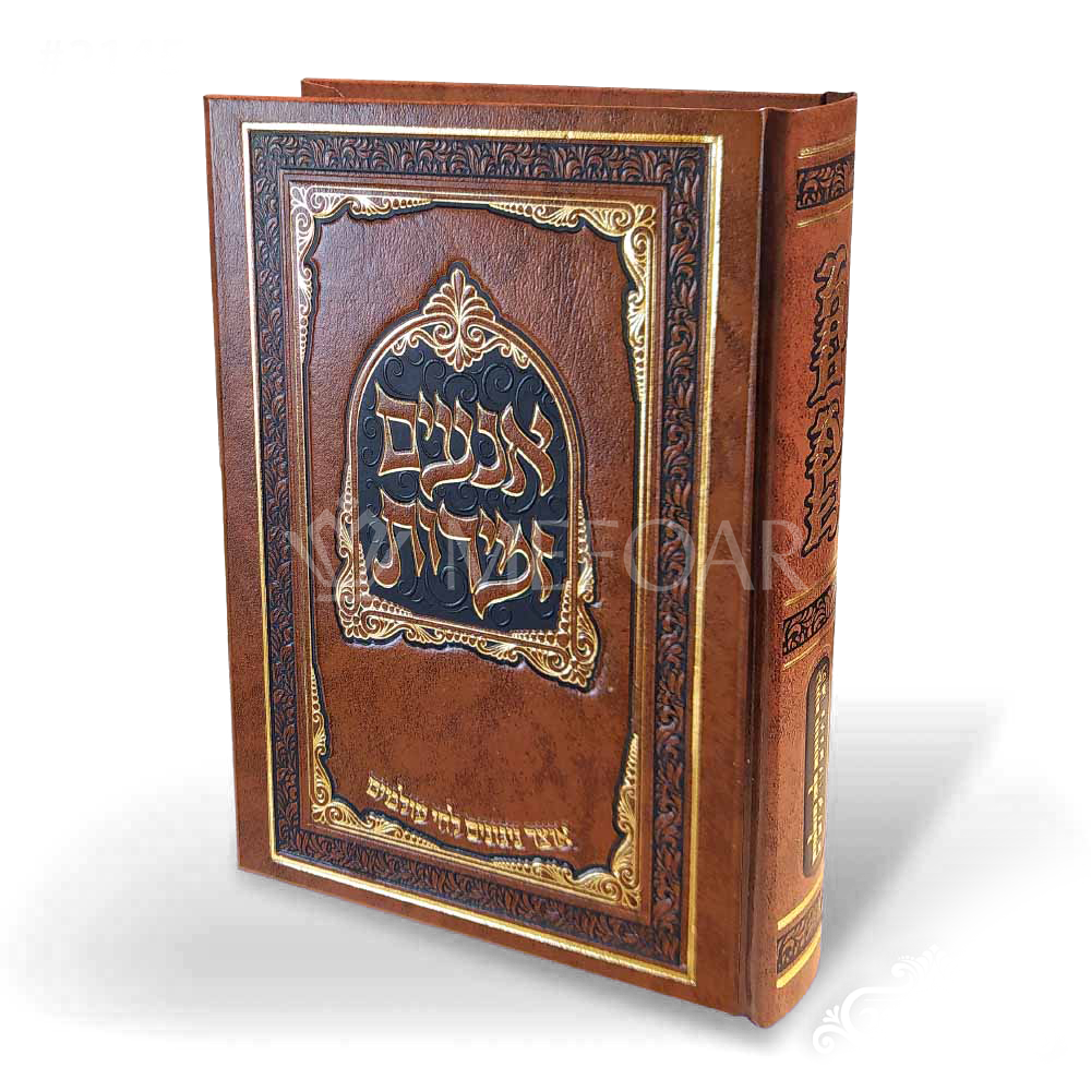 Zemirios Aniem Brown Hard Cover- with Nigginum - Shabbos Zemiros