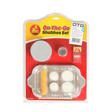 Shabbos On The Go Set — travel tray with candles, besomim and Havdalah candle | Judaica Square Lakewood
