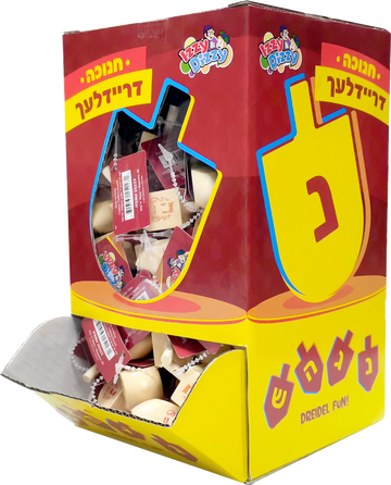 Natural Wood Dreidels 100-Pack — unfinished wooden dreidels with Hebrew letters | Judaica Square Lakewood