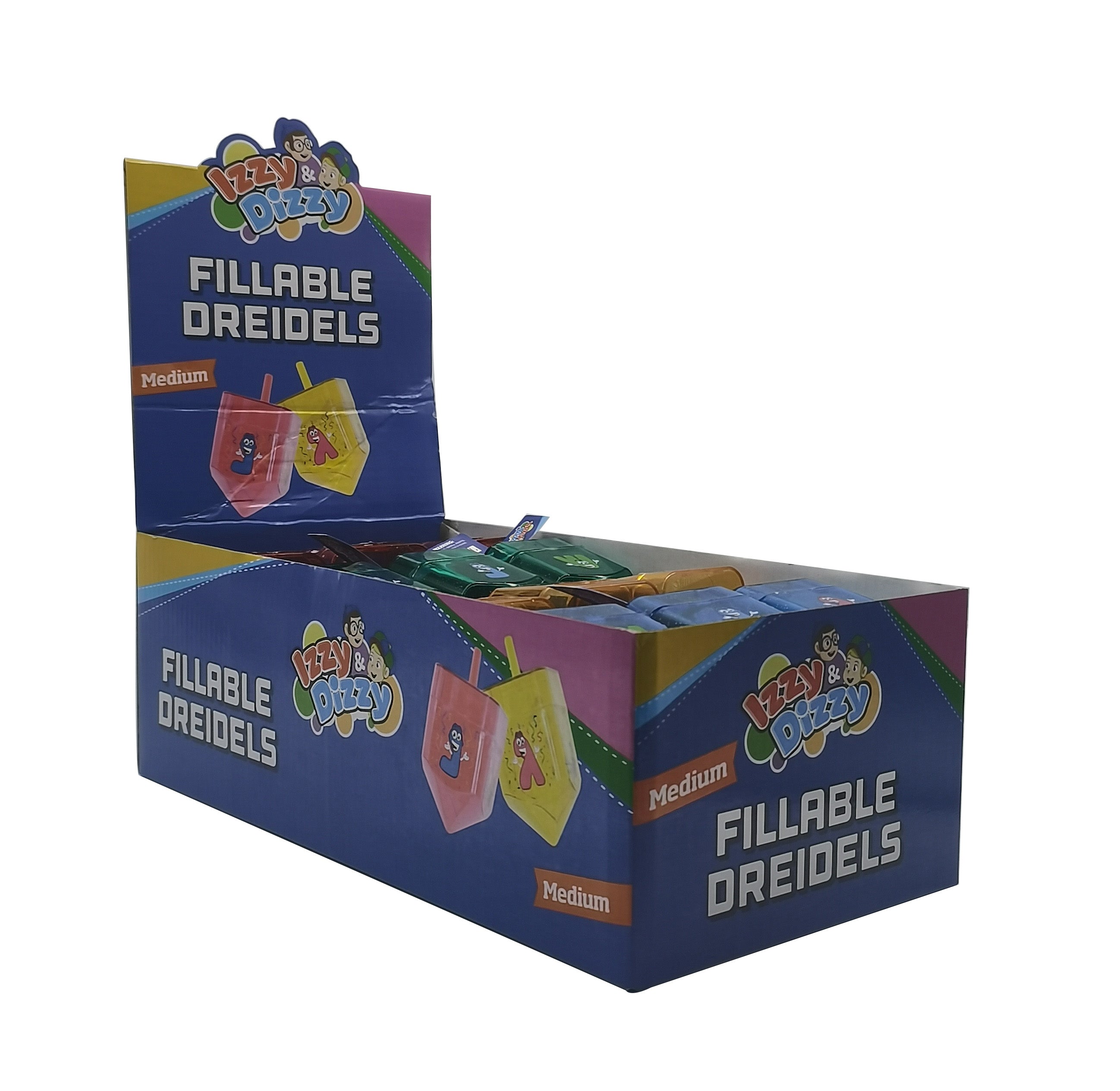 24 X Fillable Dreidels Medium — Judaica Square