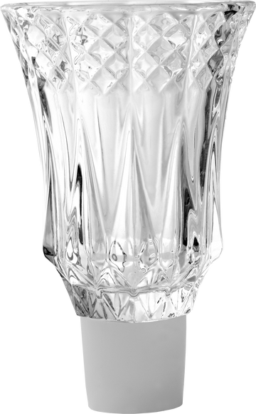 Crystal Oil Glass #10 — clear crystal oil cup sized for a menorah holder