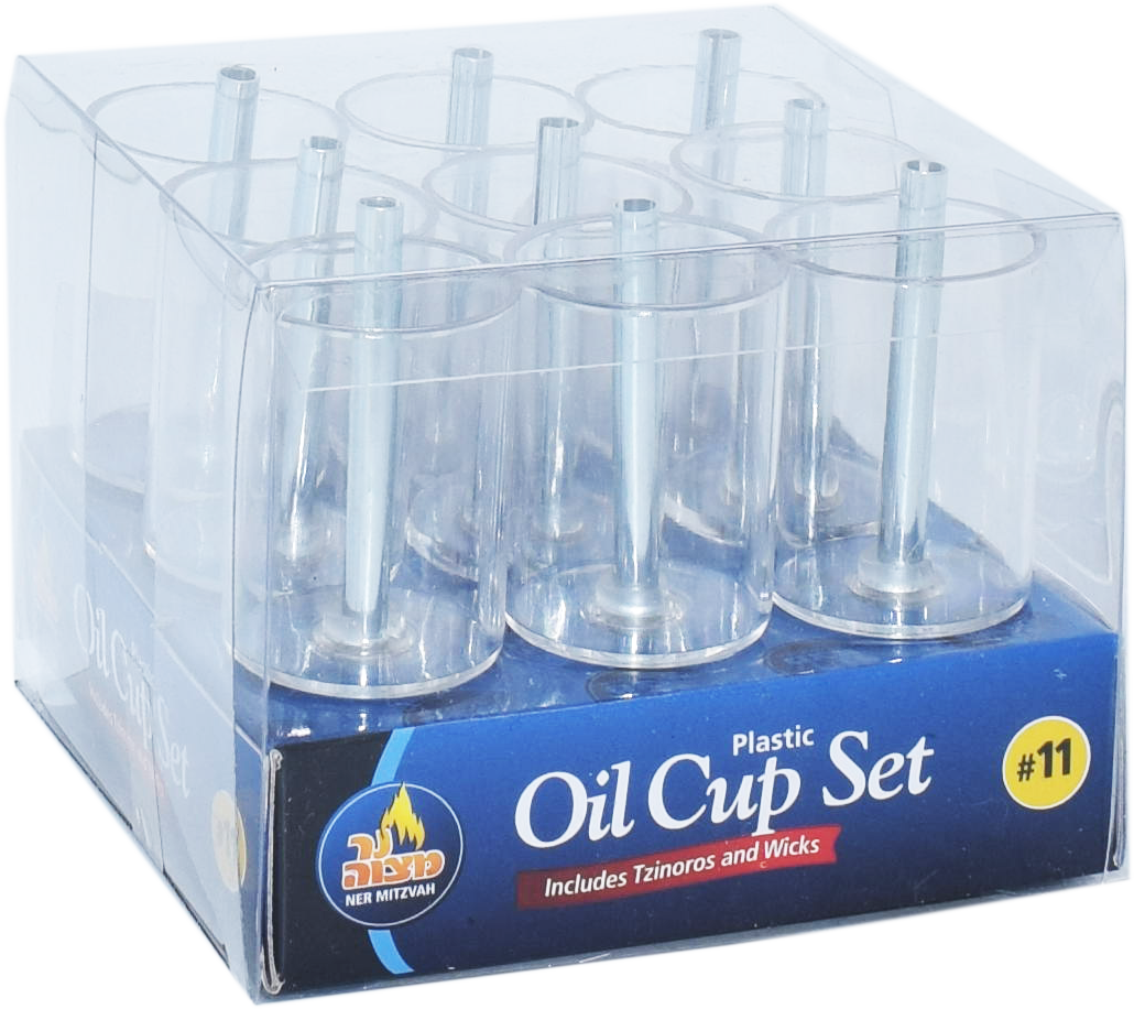 Plastic Oil Cup Set #11 — Judaica Square
