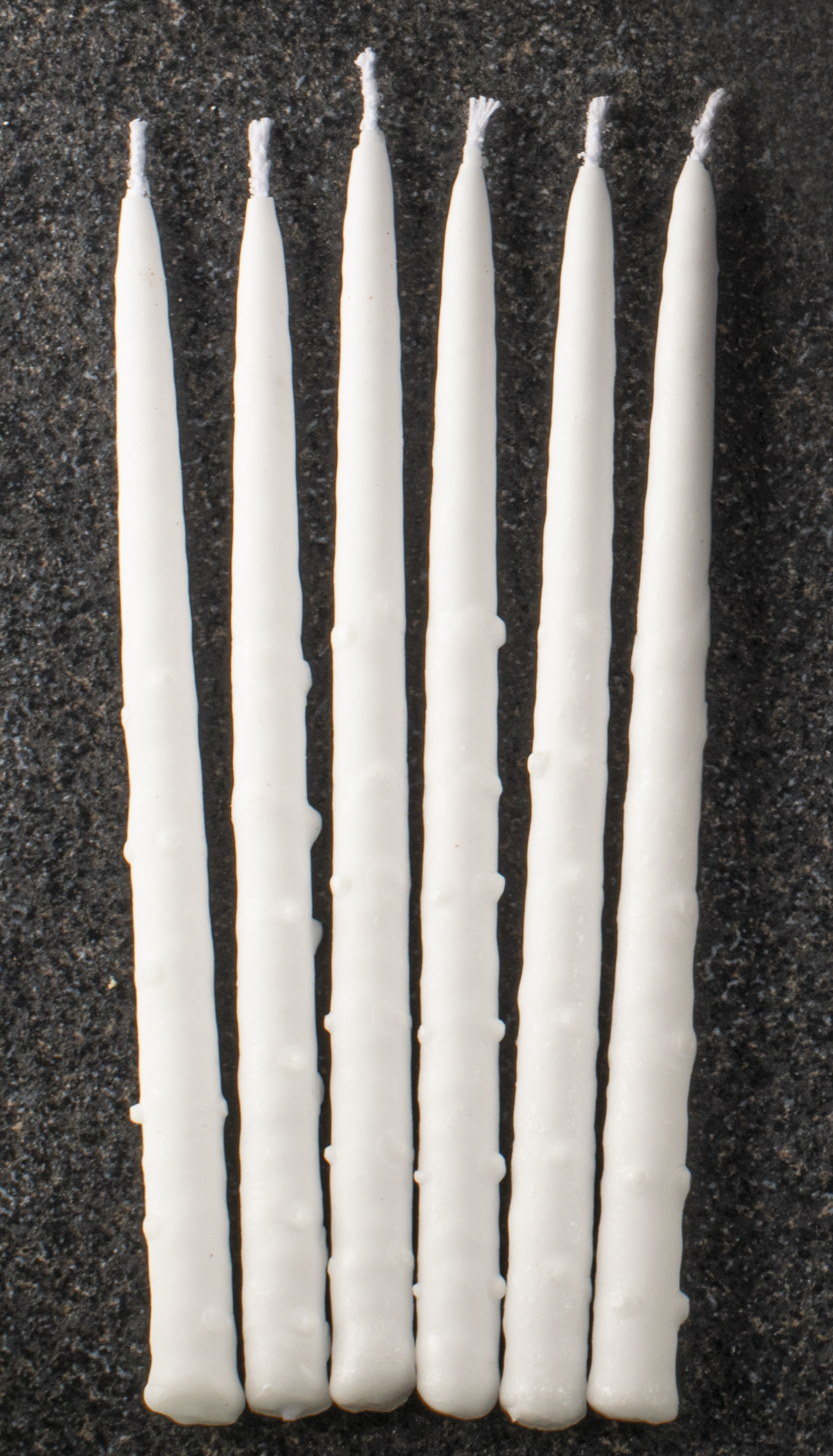 White Textured Chanukah Candle 45pk. — Judaica Square