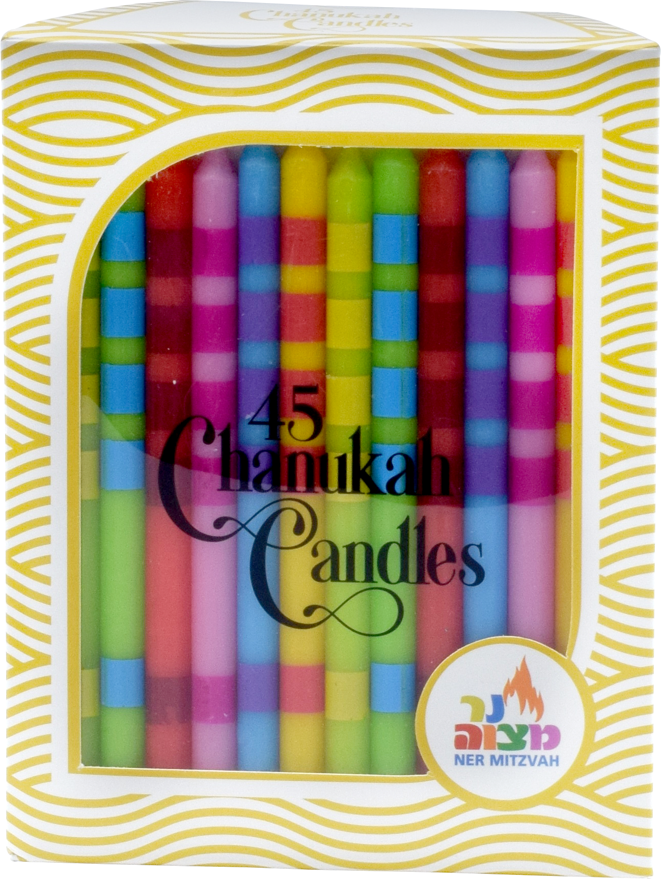 Mini Multi Color Metallic Chanukah Candles — Judaica Square