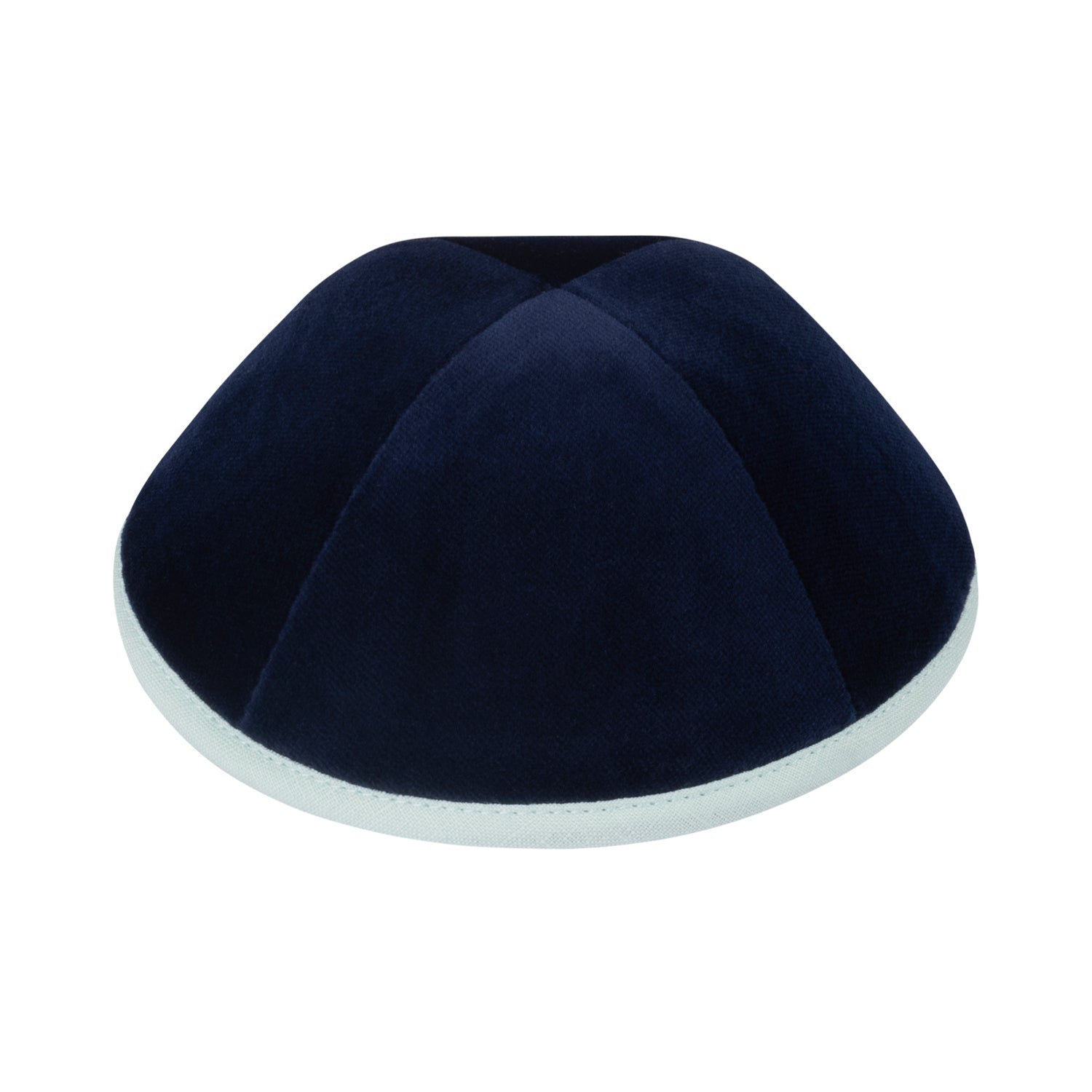 Navy Velvet Kippah for Bar Mitzvah - iKippah by Judaica Square