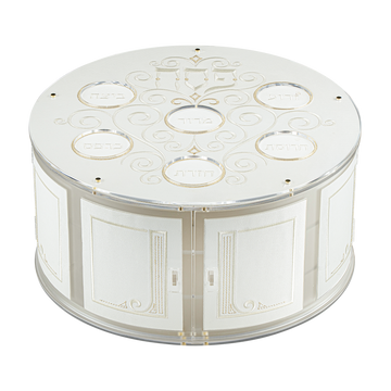 3-Tiered Seder Plate Style 436 - Haggadah Shtenders