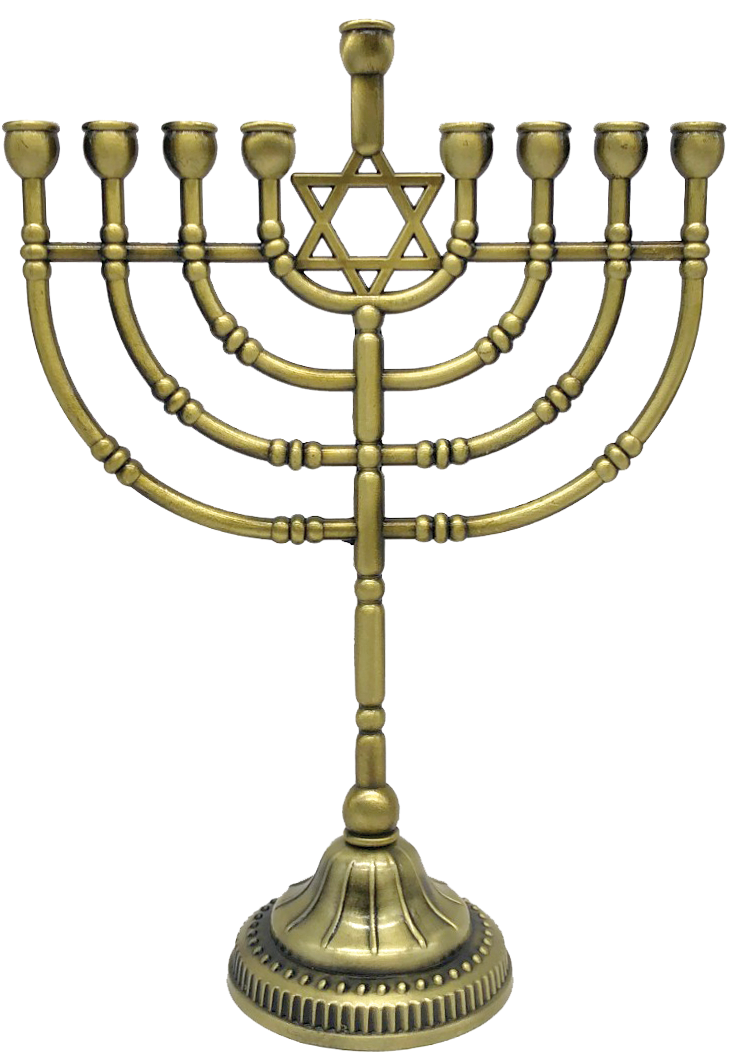 Traditional Menorah Bronz Finish — Judaica Square