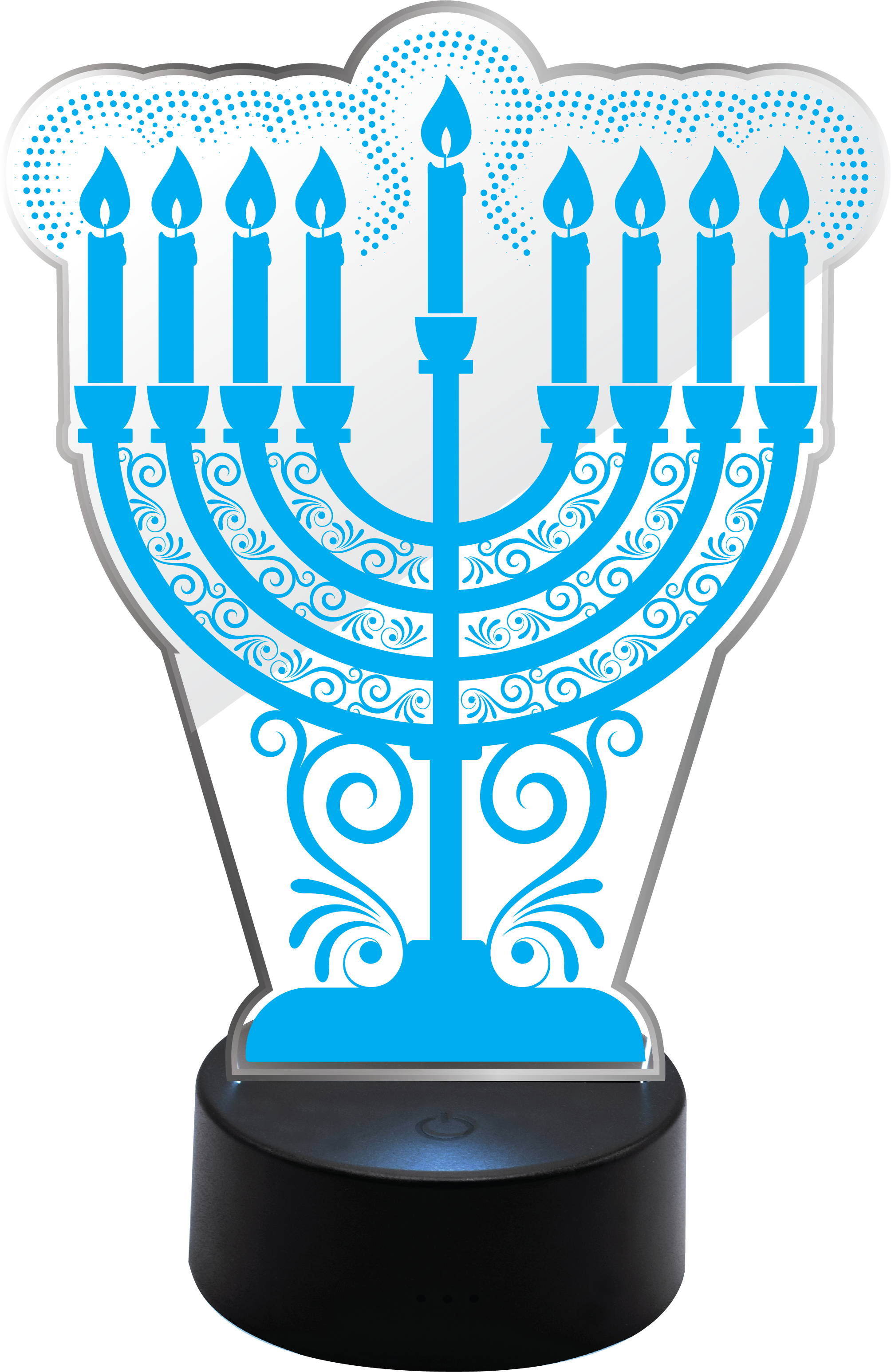 Light-Up Acrylic Menorah — Judaica Square