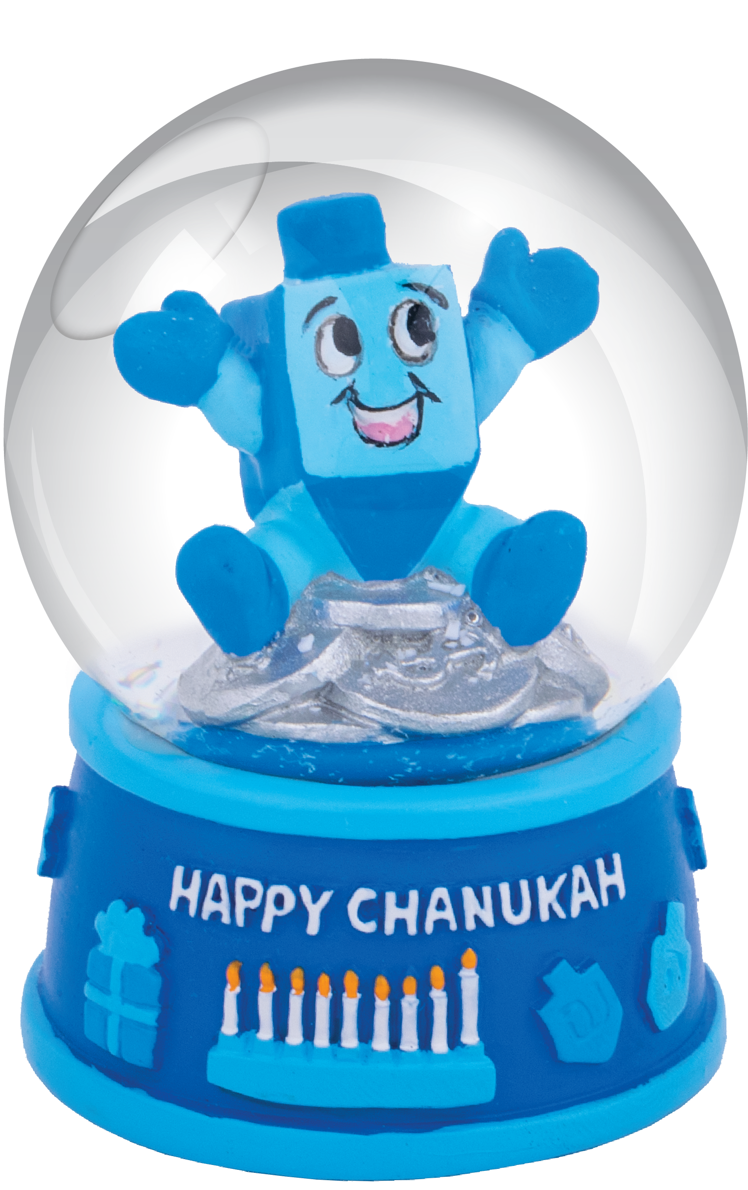 Mini Snowglobes - Blue & White — Judaica Square