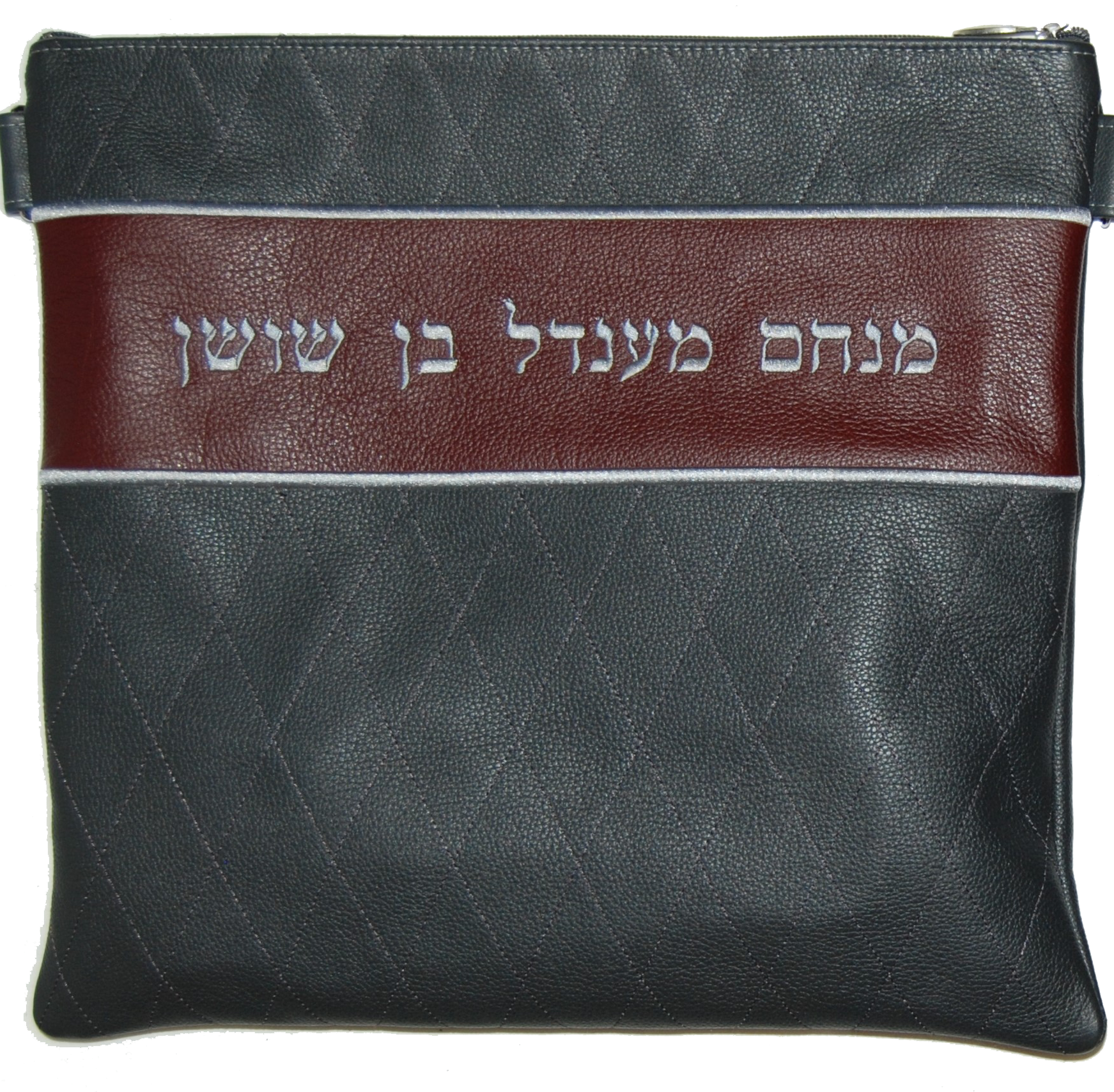 Prestige Regal Leather Tallit & Tefillin Bag (305F-GR4)