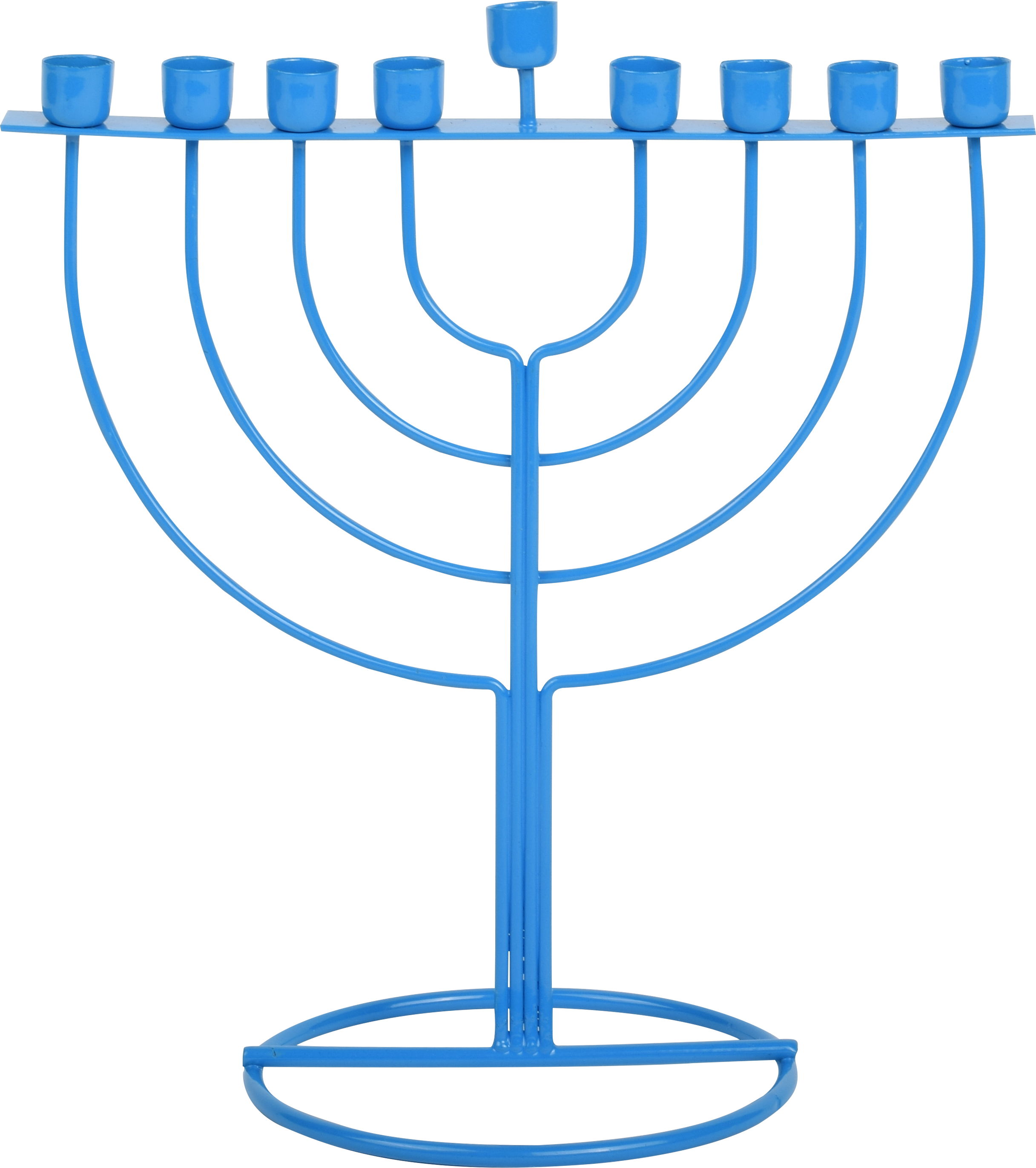 WireFrame Menorah - Blue — Judaica Square