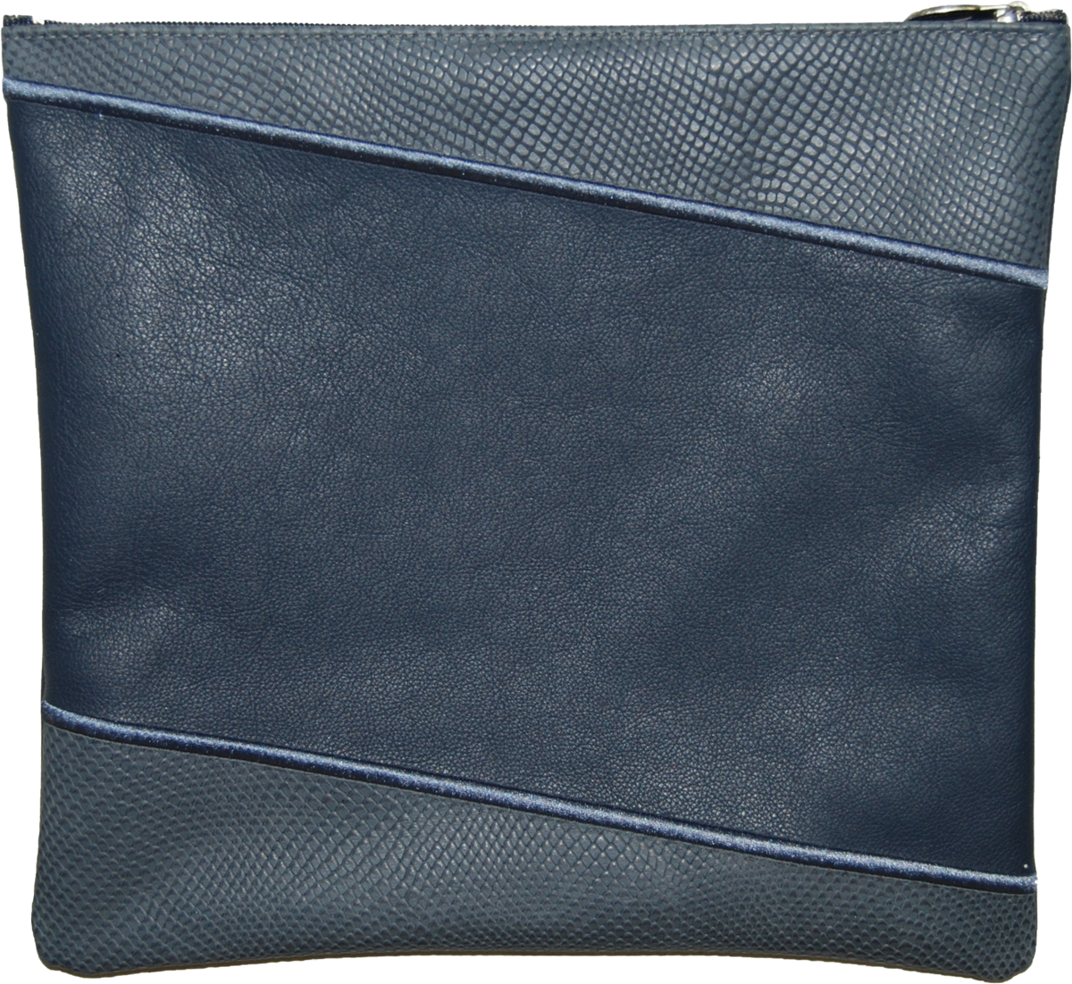 Prestige Leather Tallit & Tefillin Bag — Geometric Design, Regal Collection (425F-SM)