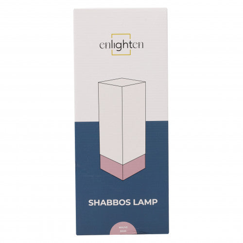Modern Shabbos Lamp - Pink Base