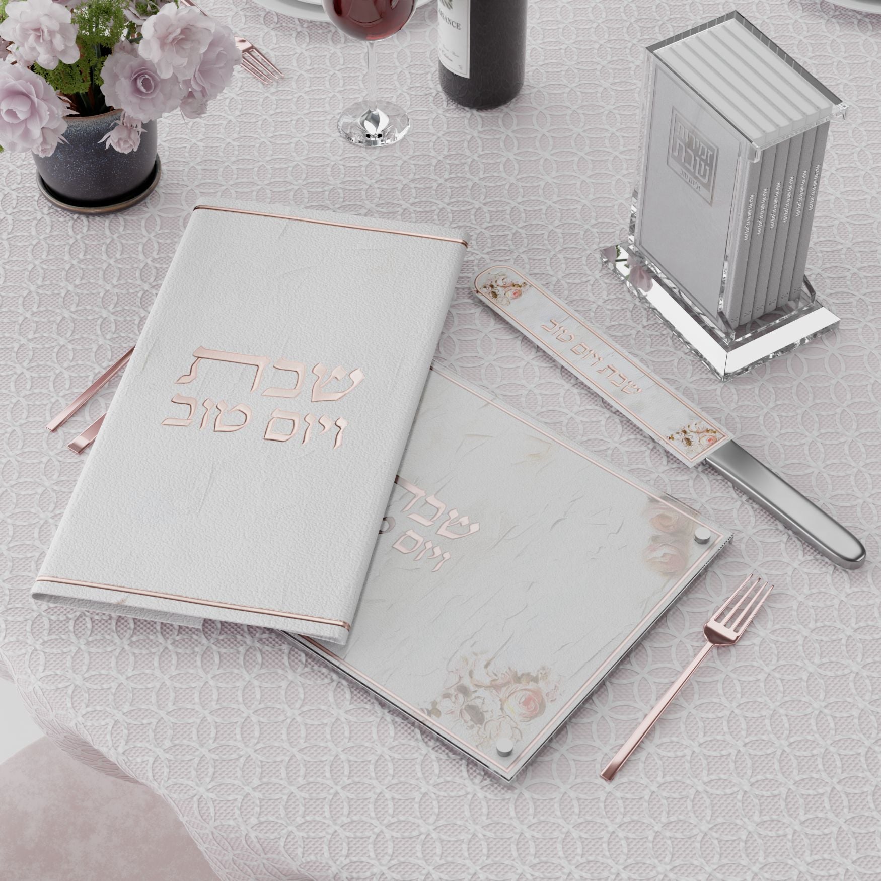Leatherite Blush Rose Challah Board
