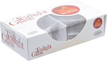 Crystal Tealight Glass Holder — faceted crystal cup holding a single tealight