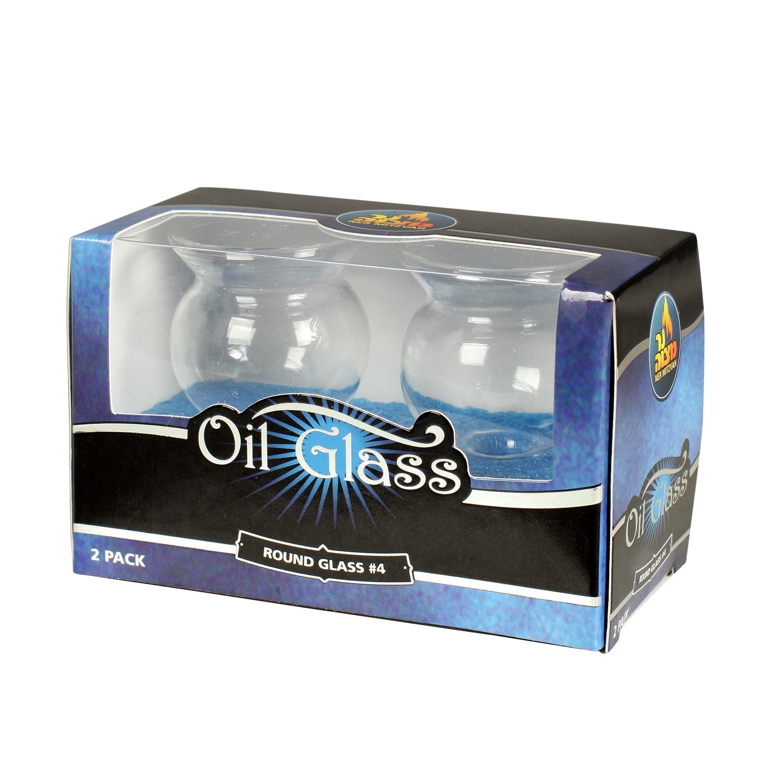 2-Pk. Oil Glass #4 — Judaica Square