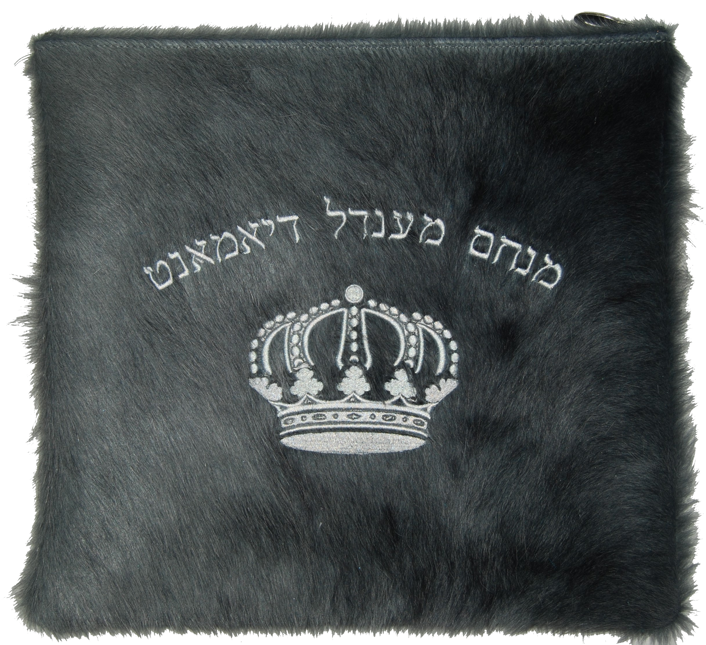 Prestige Leather Tallit & Tefillin Bag — Crown Design, Premier Collection (685I-GR)