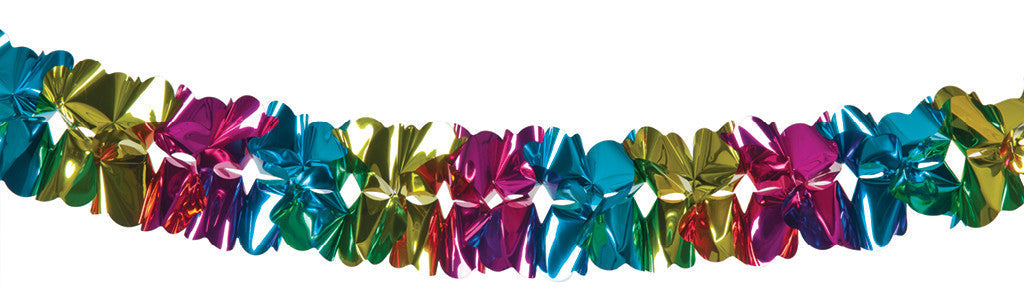 6" 30 sections multi color Garland - Pack of 12 (71269)