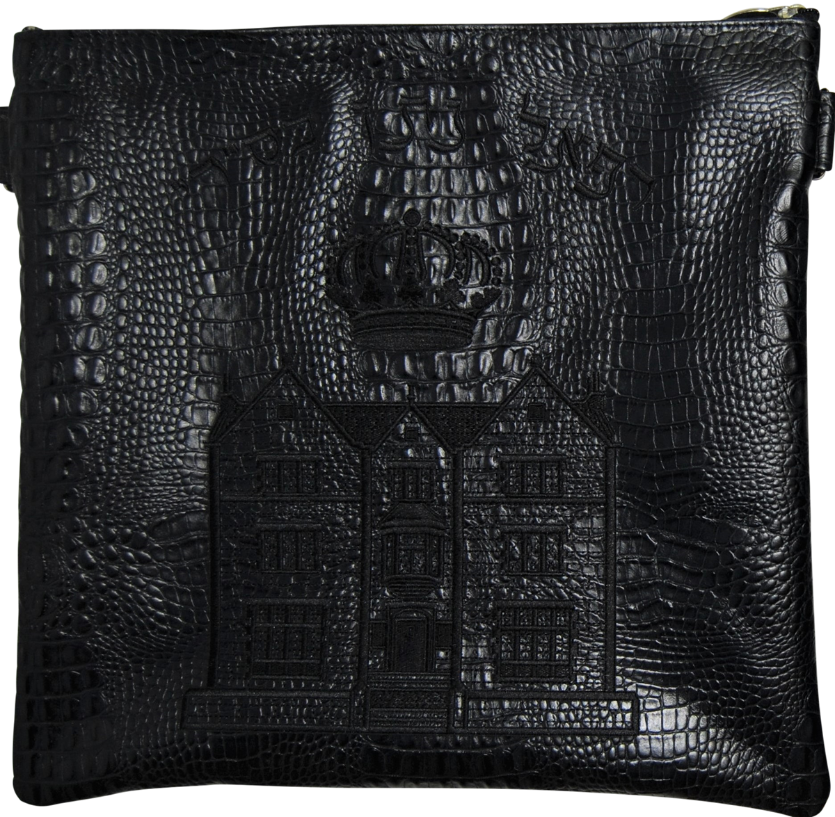 Prestige Croc Tallit & Tefillin Bag — 770 & Croc Design, Regal Collection (770F-BK2)