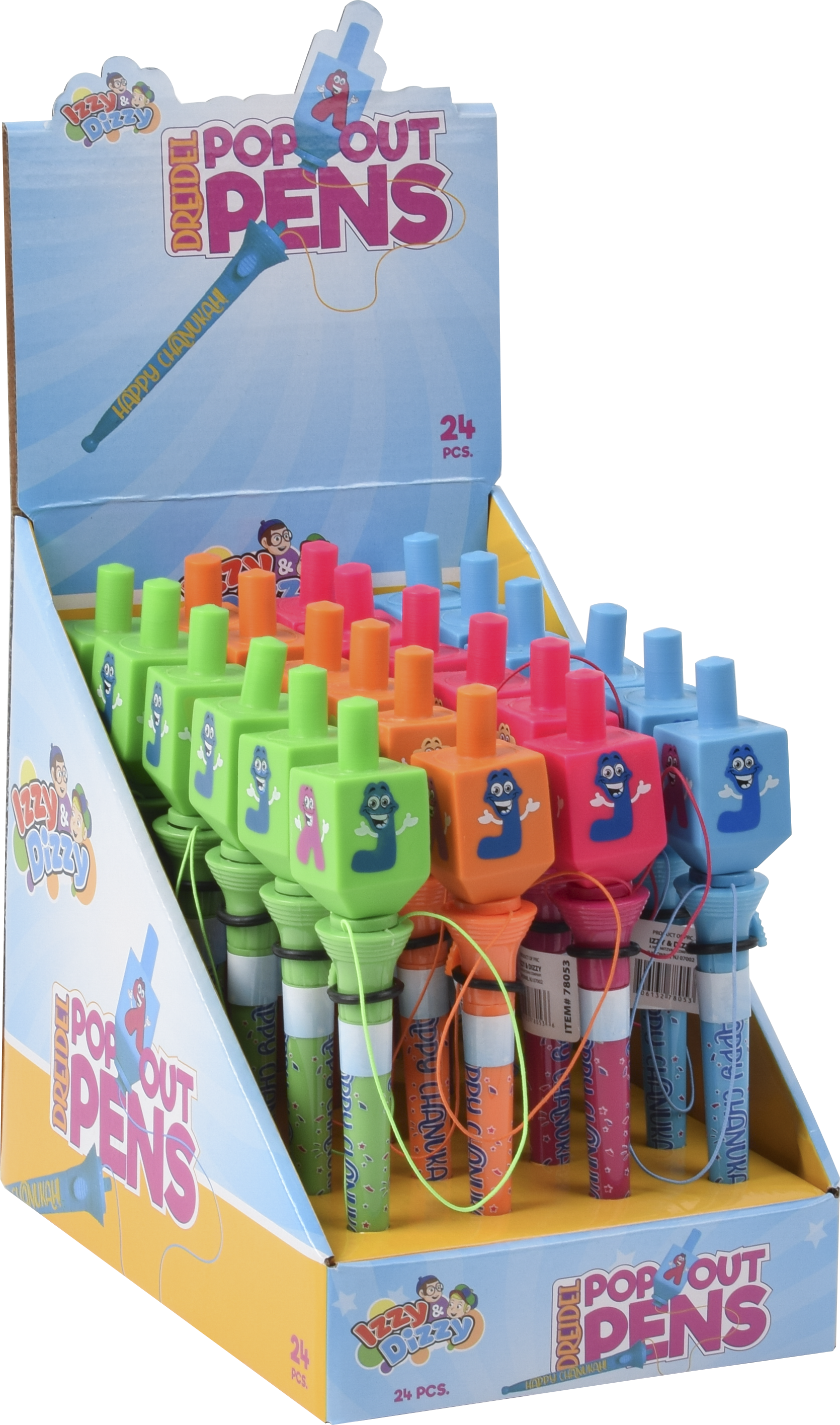Chanukah Pop-Out Pens — Judaica Square