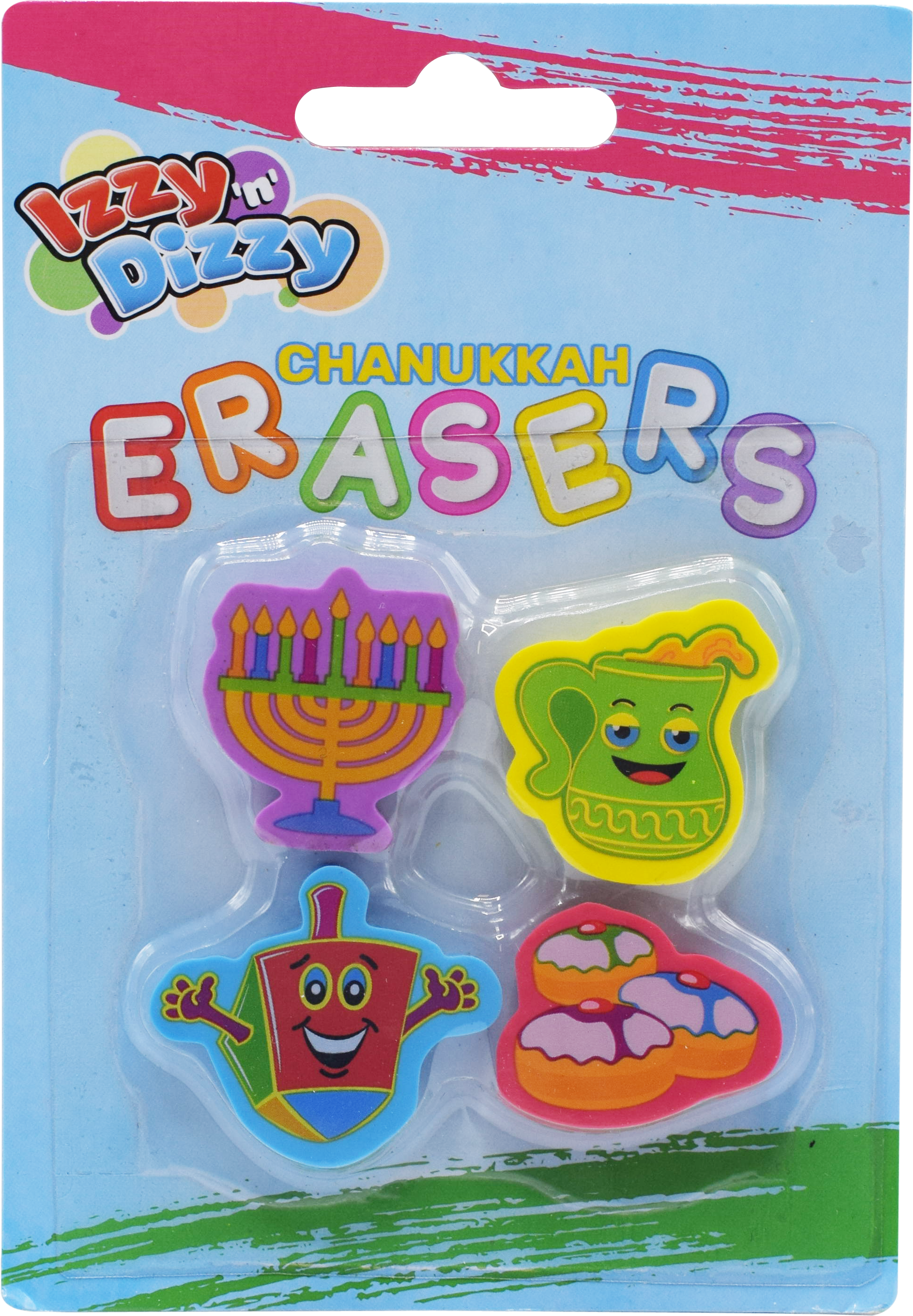 Chanukah Erasers - 4pk. — Judaica Square